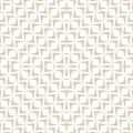 Golden mesh seamless pattern. Subtle vector abstract geometric ornament texture Royalty Free Stock Photo