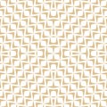 Golden mesh seamless pattern. Subtle vector abstract geometric ornament texture Royalty Free Stock Photo