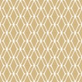 Golden mesh seamless pattern. Subtle vector gold and white luxury background. Royalty Free Stock Photo