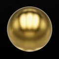 Golden metal button