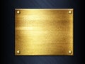 Golden metal plate background