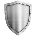 metal shield isolated Royalty Free Stock Photo