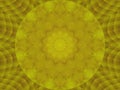 Golden metal texture kaleidoscope pattern abstract round background. Abstract kaleidoscope texture background. Metal kaleidoscope Royalty Free Stock Photo