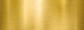 Golden metal brushed wide textured plate Royalty Free Stock Photo