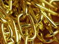 Golden metallic chain