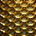 Golden metallic geometric trigonal background.