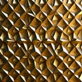 Golden metallic geometric trigonal background.