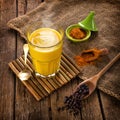 Golden Milk made with turmeric.