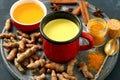 Golden milk turmeric Royalty Free Stock Photo