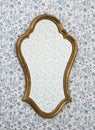 Golden Mirror Frame Royalty Free Stock Photo