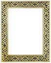 Golden Mirror Frame Cutout Royalty Free Stock Photo