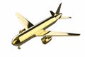 Golden mock up plane