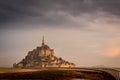 The golden Mont Saint Michel