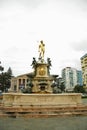 Golden fountain Neptune at Theather square, Batumi Georgia