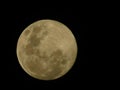 Golden  moon darkness nightsky zoom photography detail close Royalty Free Stock Photo