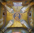 Golden mosaic with angels