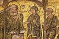 Golden mosaic in baptistery