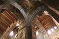 golden mosaic in the cathedral of monreale in sicily (italy) Royalty Free Stock Photo