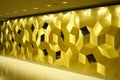 Golden mosaic interior