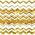 Golden mosaic zig zag abstract background