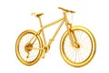 Golden Mountain Bike. 3d Rendering