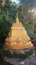 Golden mountain pagoda of Thailand