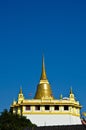 Golden mountain temple ancient thai