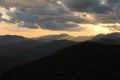 Golden Mountainous Sunset