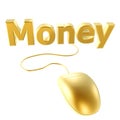 Golden mouse and money