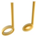 Golden music note Royalty Free Stock Photo