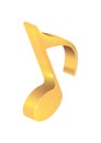 golden musical note. Vector illustration decorative design Royalty Free Stock Photo