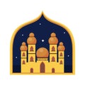 golden muslim culture mosque