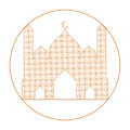 golden muslim mosque facade