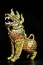 Golden Mythical Creature Statue of Asia