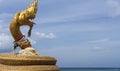 Golden naga karon beach phuket background Royalty Free Stock Photo