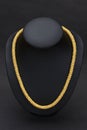 Golden necklace Royalty Free Stock Photo