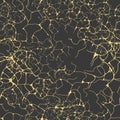 Golden neural seamless pattern