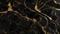 Golden Noir Splendor: Port Laurent Marble Background. AI Generate