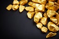 Golden nuggets Royalty Free Stock Photo