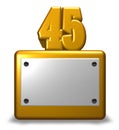 Golden number forty-five