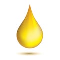 Vector Golden oil drop Royalty Free Stock Photo