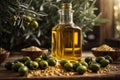 Golden olive oil: a luxury experience