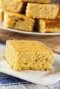 Golden Organic Homemade Cornbread Royalty Free Stock Photo