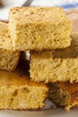Golden Organic Homemade Cornbread Royalty Free Stock Photo