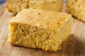 Golden Organic Homemade Cornbread Royalty Free Stock Photo