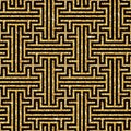 Golden oriental swastika pattern