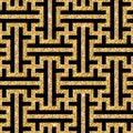 Golden oriental swastika pattern