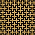 Golden oriental swastika pattern