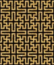 Golden oriental swastika pattern