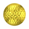 Golden ornament ball decorative sphere